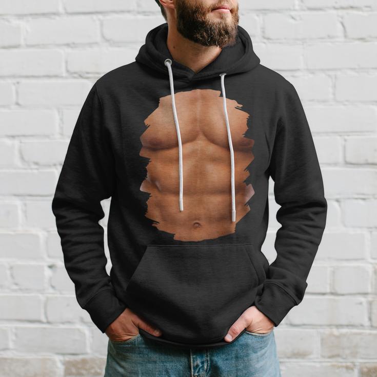 Chest Six Pack Muscles Bodybuilder 6 Abs Gym Present Hoodie - Seseable