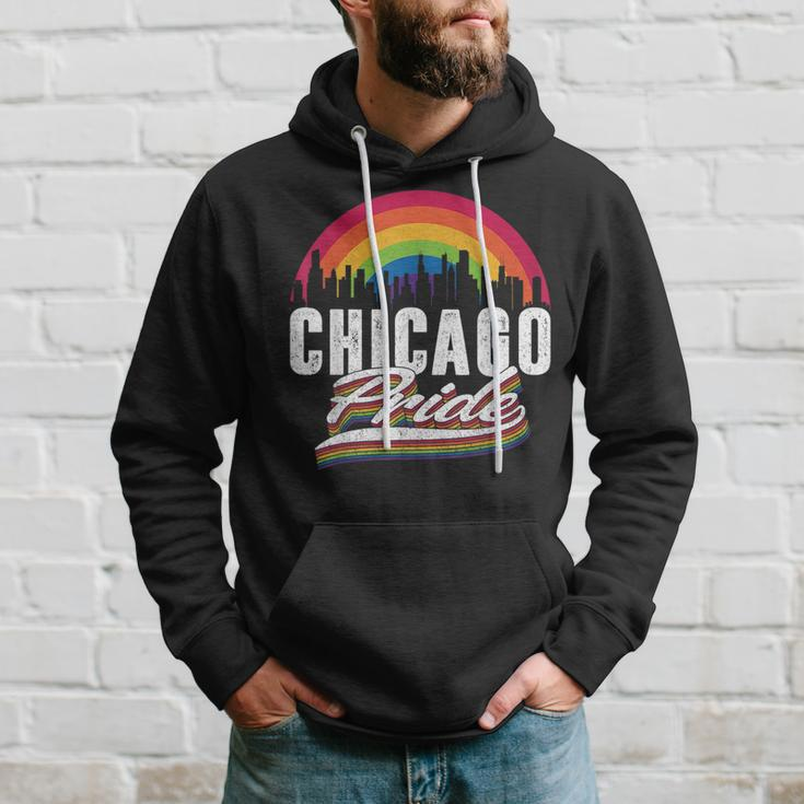 Chicago Illinois Lgbt Lesbian Gay Bisexual Lgbtq Pride Hoodie Gifts for Him