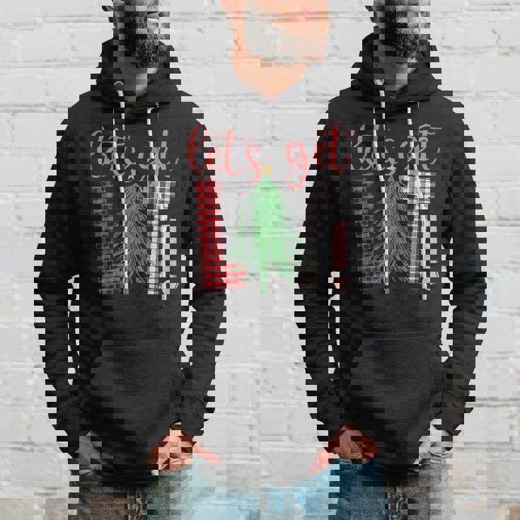 Christmas Let's Get Lit Festive Alcohol Hoodie Gifts for Him