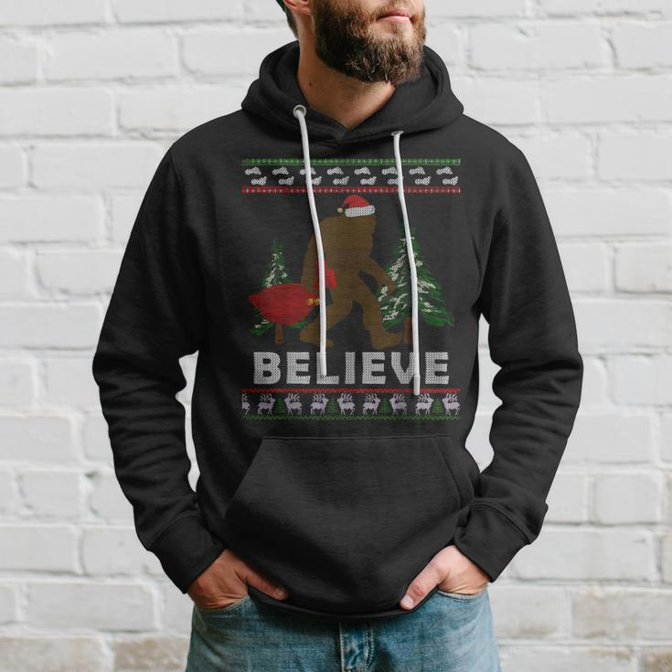 Christmas Sasquatch Santa Bigfoot Believe Yeti Xmas Hoodie Gifts for Him