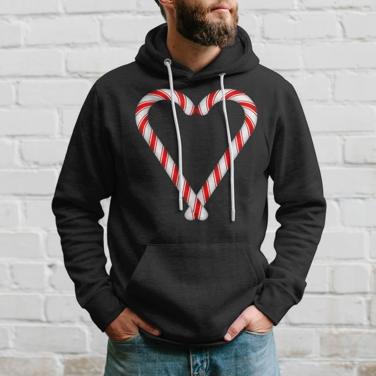 Christmas Sweets Candy Canes Heart Hoodie Gifts for Him