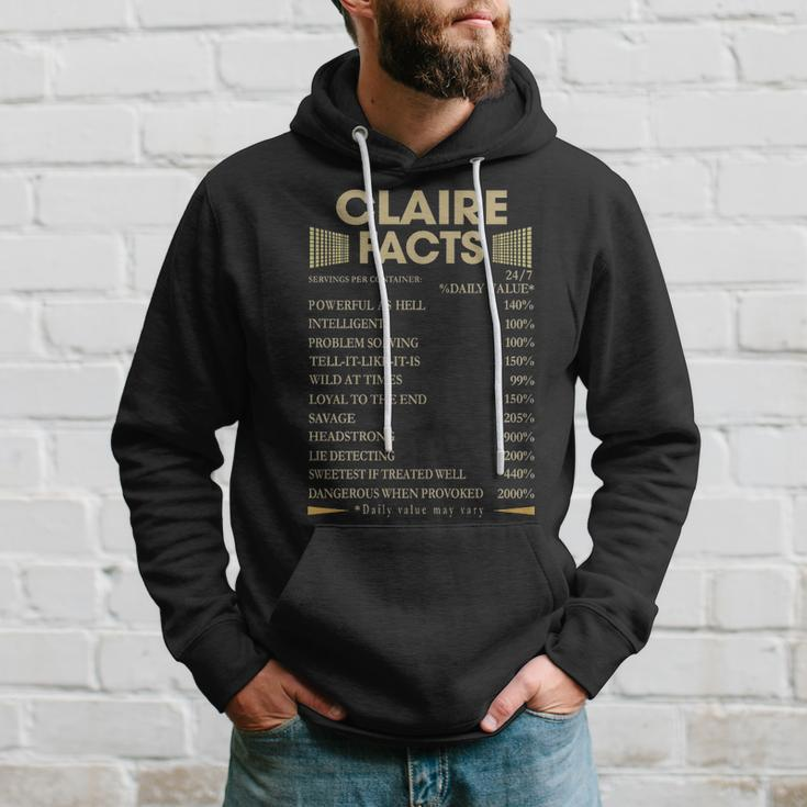 Claire Name Gift Claire Facts Hoodie Gifts for Him