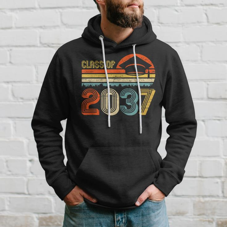 Class Of 2037 Grow With Me Pre-K Graduate Vintage Retro Hoodie Gifts for Him