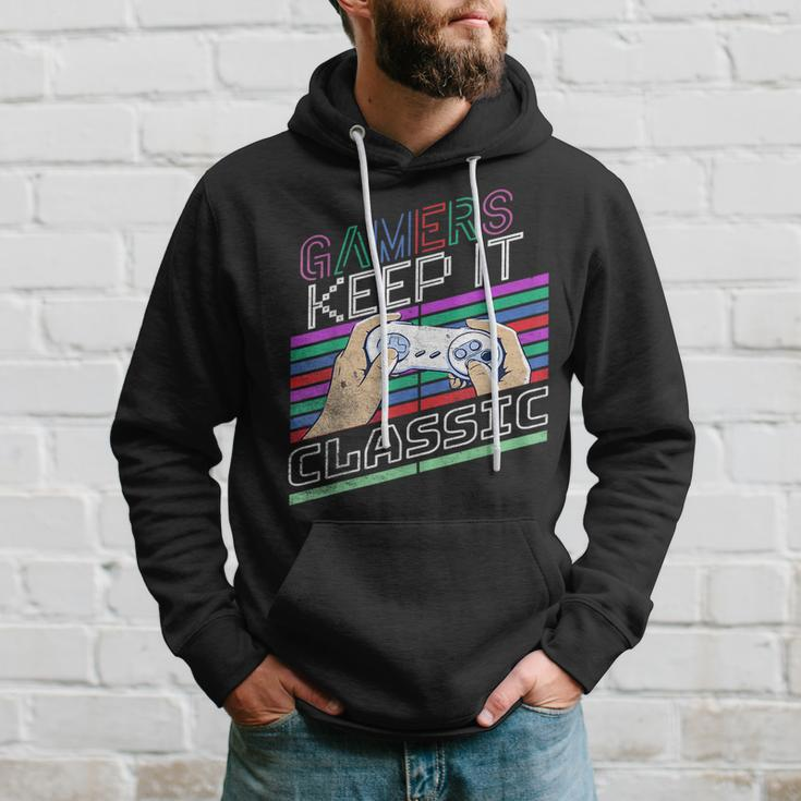 Classic Gamer Keep It Classic Gaming 80S 90S Vintage Cool Hoodie Gifts for Him