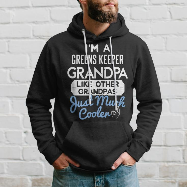 Cool Fathers Day Greens Keeper Grandpa Hoodie Gifts for Him