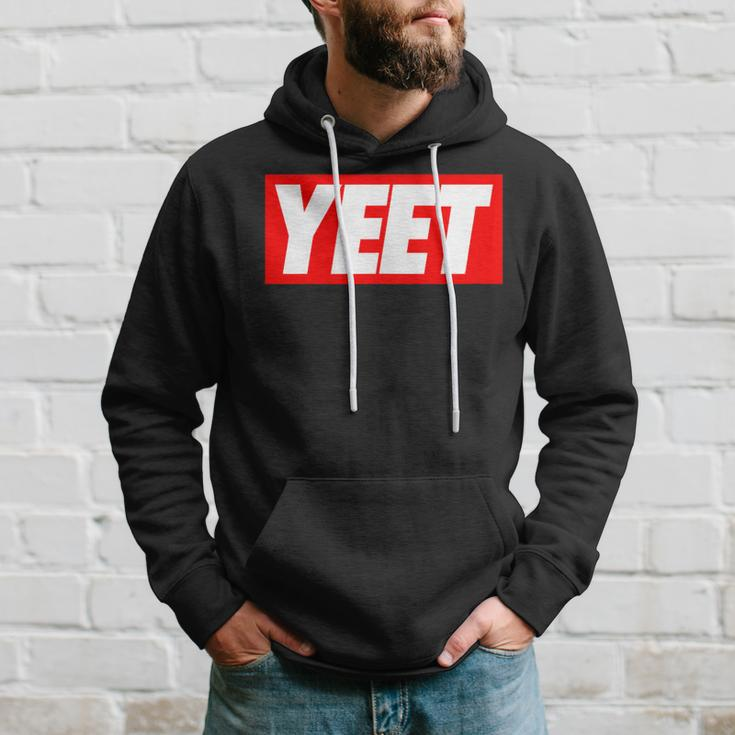 Cool Yeet Basketball Ball Game Slogan Sport Lover Hoodie Gifts for Him