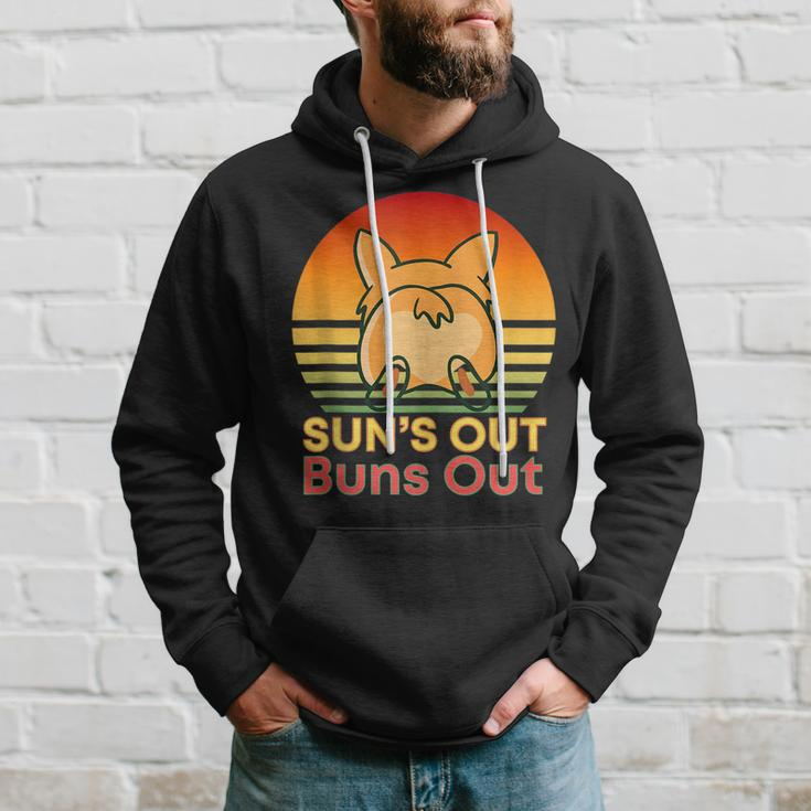 Corgi Dog Beach Day Funny Butt Bootie Shake Hoodie Gifts for Him