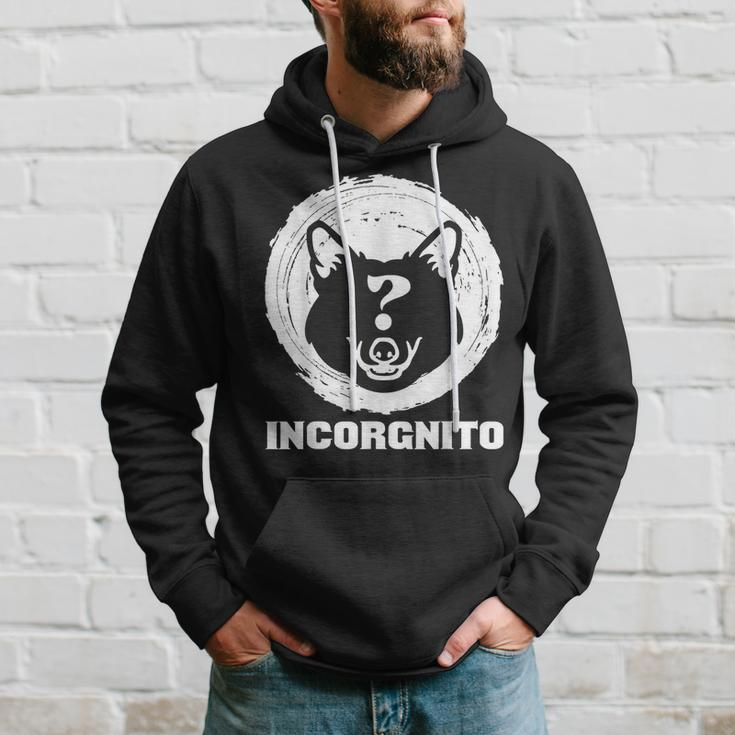 Corgi Lover Incorgnito Funny Dog Pun Gift Hoodie Gifts for Him