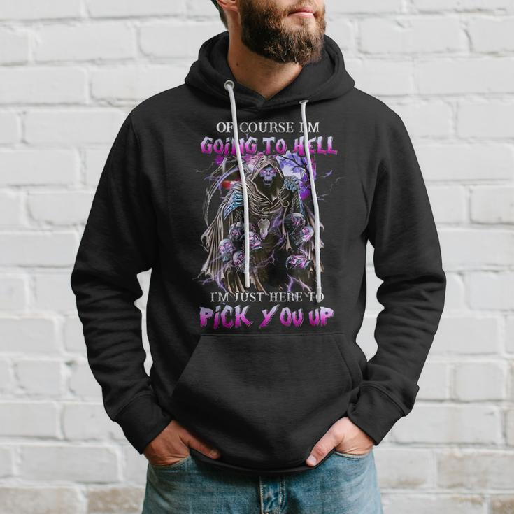 Of Course I'm Going To Hell I'm Just Here To Pink You Up Just Hoodie Gifts for Him