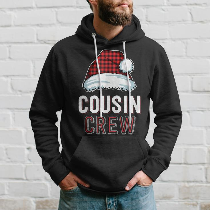 Cousin Crew Red Buffalo Plaid Family Matching Christmas Hoodie Gifts for Him