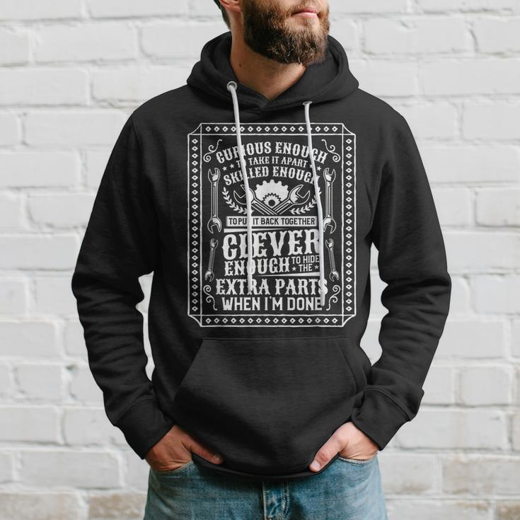 Curious Enough To Take It Apart Car Auto Mechanic Engineer Gift For Mens Hoodie Gifts for Him