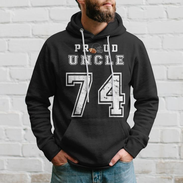 Custom Proud Football Uncle Number 74 Personalized For Men Hoodie Gifts for Him