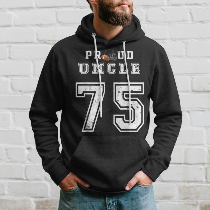 Custom Proud Football Uncle Number 75 Personalized For Men Hoodie Gifts for Him