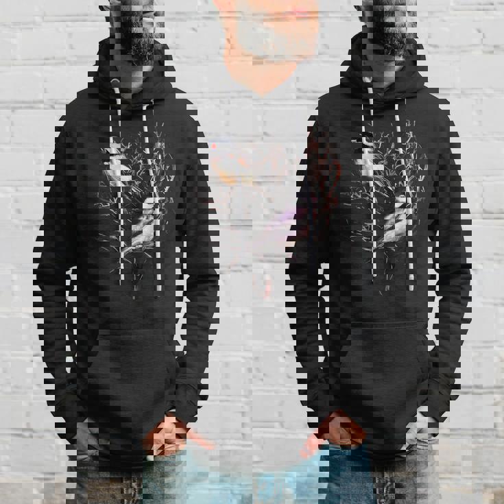 Cute Black Capped Chickadees In Branches Hoodie Gifts for Him