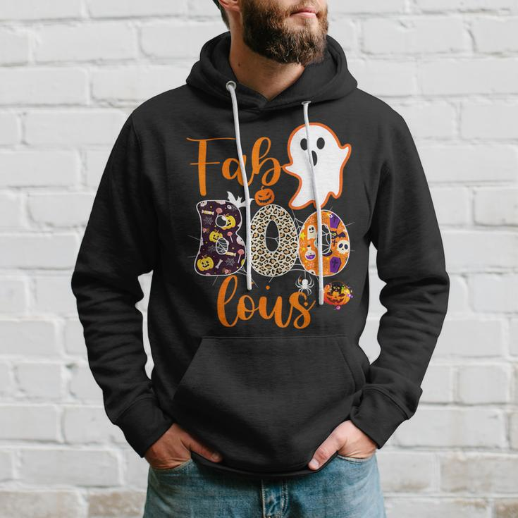 Cute Boo Ghost Halloween Fab Boo Lous Leopard Hoodie Gifts for Him