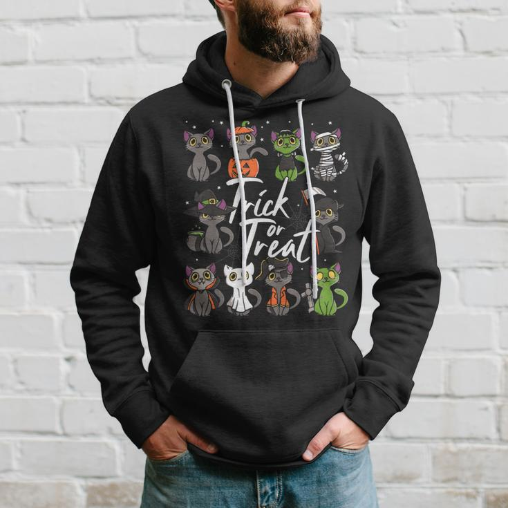 Cute Halloween Cats Trick Or Treat Hoodie Gifts for Him