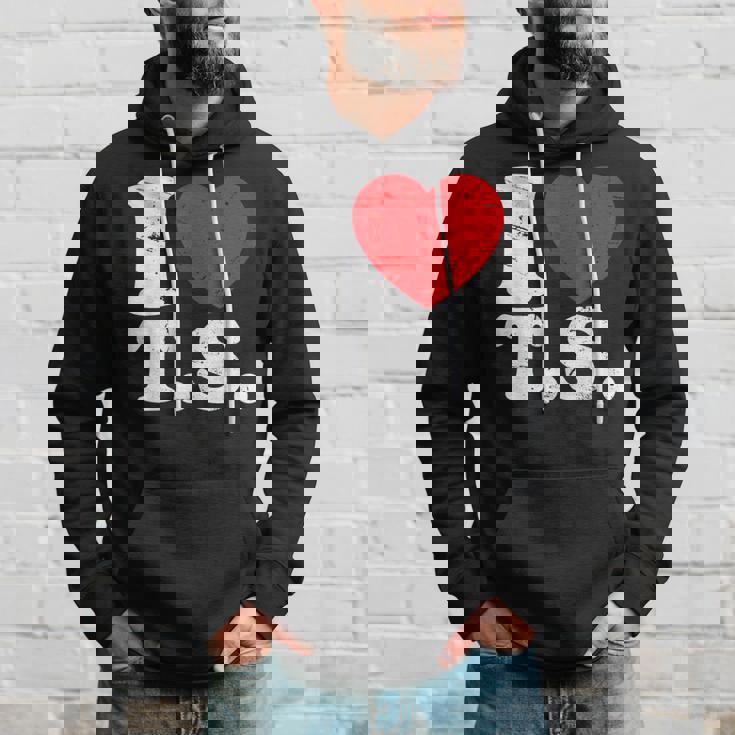 Cute Red Heart I Love TS Hoodie Gifts for Him