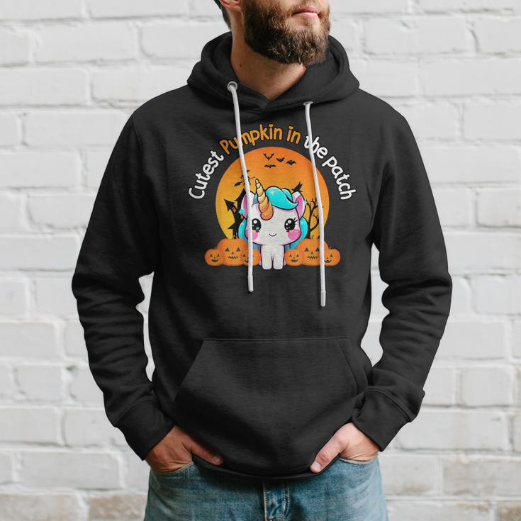 Cutest Pumpkin In The Patch Unicorn Witch Halloween Kawaii Hoodie Gifts for Him
