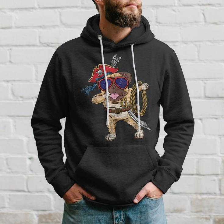 Dabbing Pirate Halloween Pug Vintage Gifts For Pug Lovers Funny Gifts Hoodie Gifts for Him