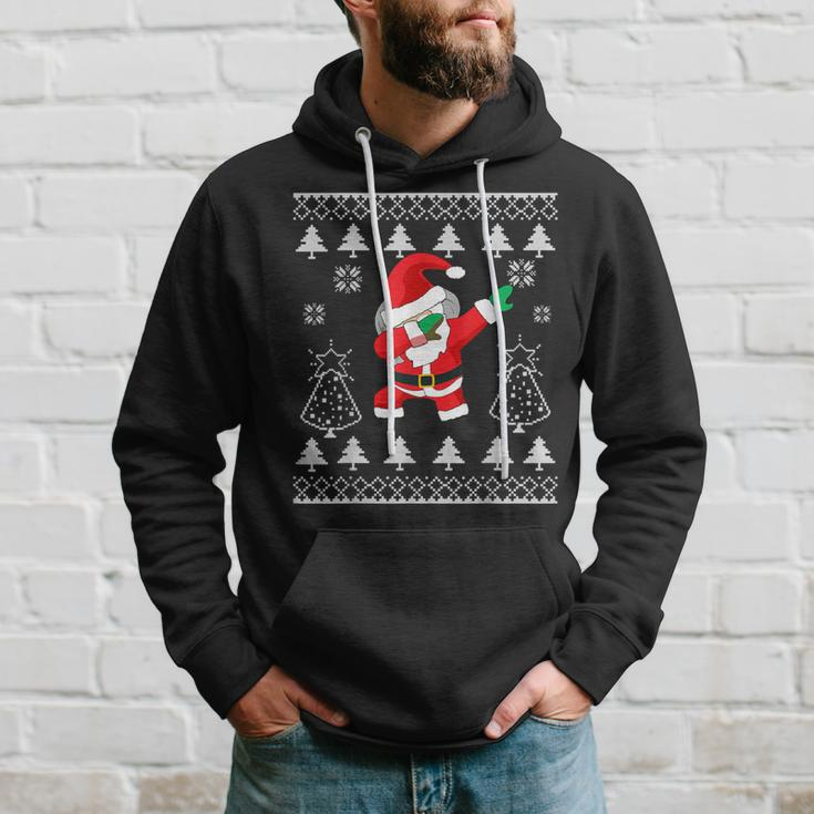 Dabbing Santa Santa Ugly Christmas Sweater Hoodie Gifts for Him