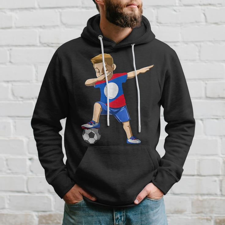 Dabbing Soccer Boy Laos Jersey Lao Hoodie Gifts for Him