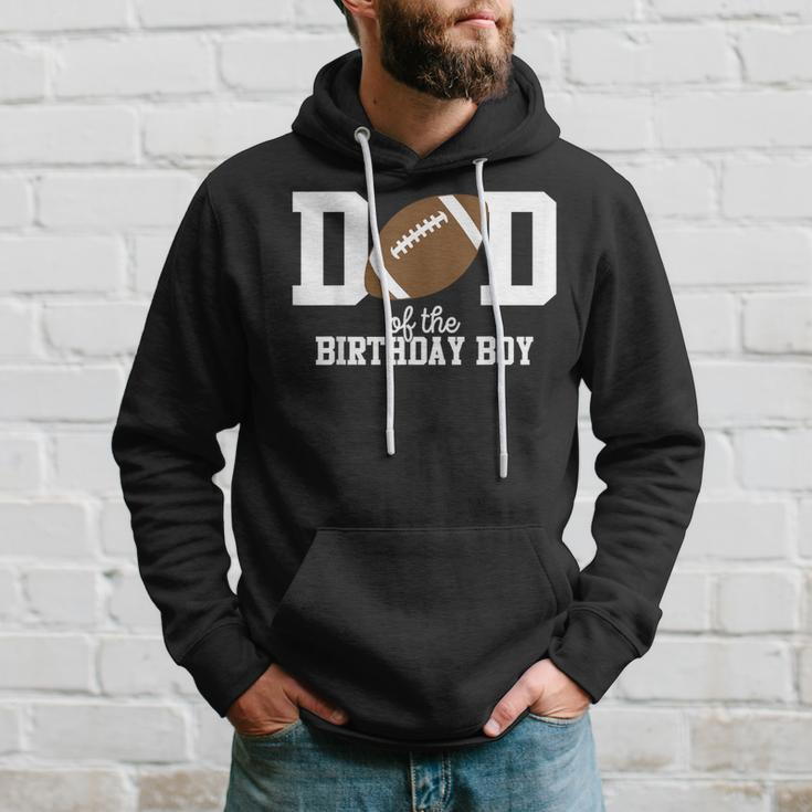 Dad Of The Birthday Boy Football Lover First Birthday Party Hoodie Gifts for Him