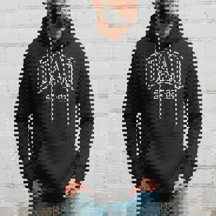 Dad - Est 2021 - Best Father - Throwback Design - Classic Hoodie Gifts for Him