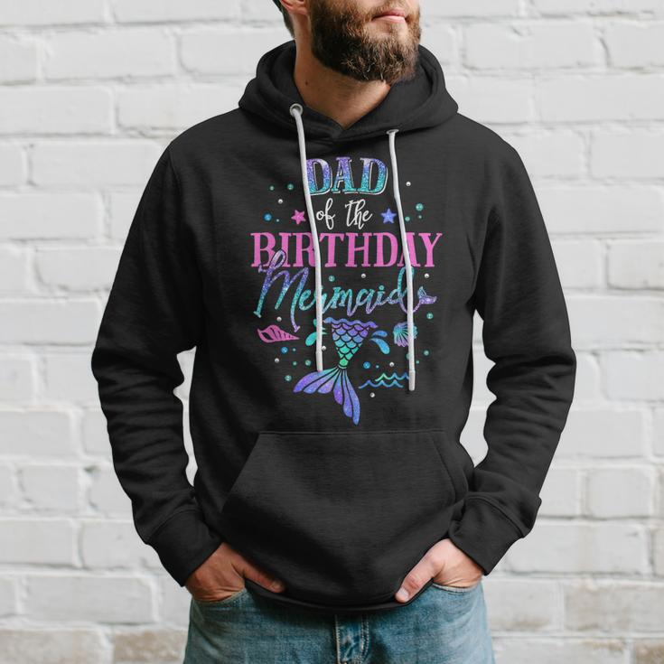 Dad Of The Birthday Mermaid Party Matching Family Daddy Hoodie Gifts for Him