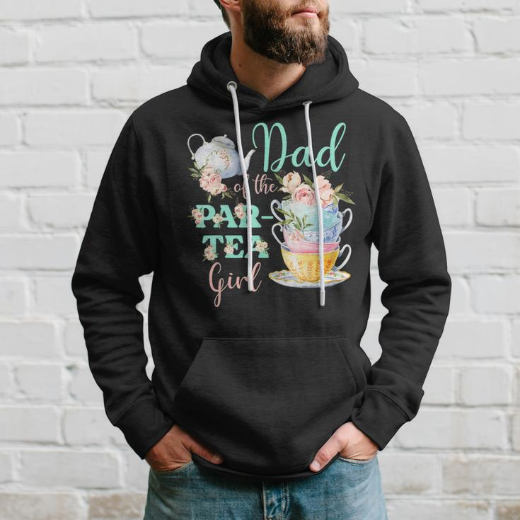 Dad Of The Par Tea Girl Tea Party Birthday Theme Hoodie Gifts for Him
