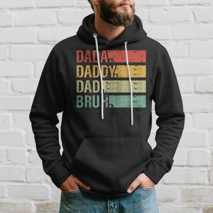 Dada Daddy Dad Bruh Fathers Day Vintage Funny Father Gift For Men Hoodie Gifts for Him