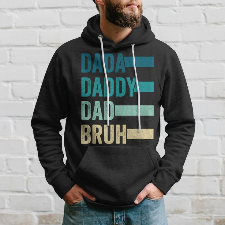 Dada Daddy Dad Bruh Fathers Day Vintage Funny Father Papa Hoodie Gifts for Him