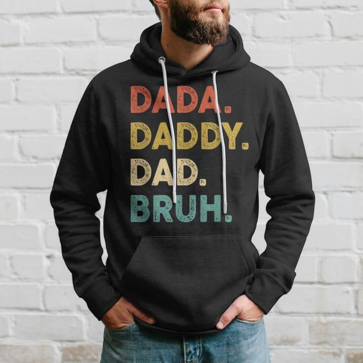 Dada Daddy Dad Bruh Funny Vintage Retro Humor Fathers Day Hoodie Gifts for Him