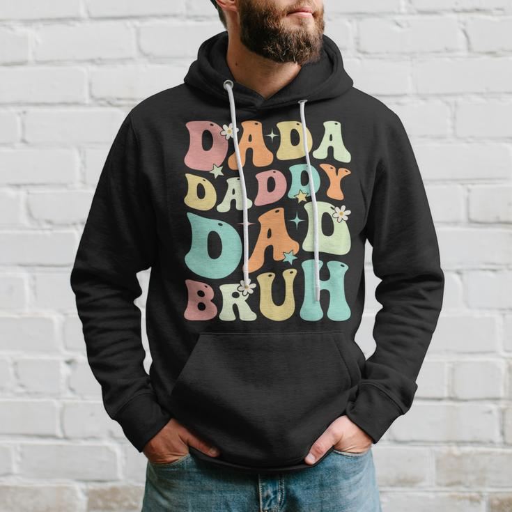 Dada Daddy Dad Bruh Groovy Funny Fathers Day 2023 Hoodie Gifts for Him