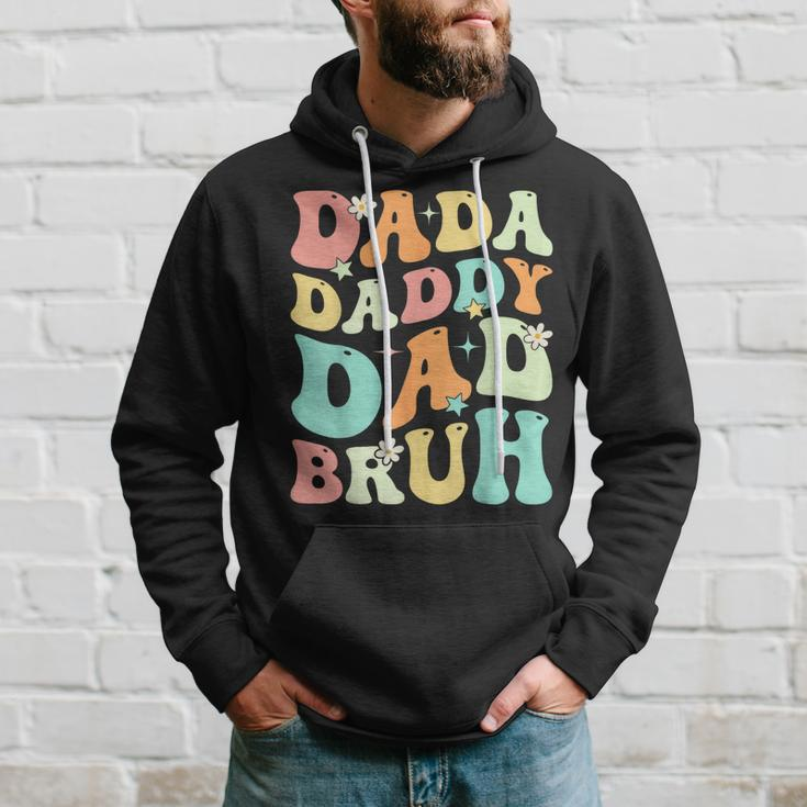 Dada Daddy Dad Bruh Groovy Funny Fathers Day Gift Hoodie Gifts for Him