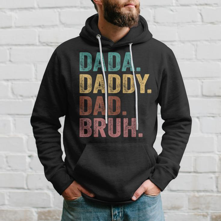 Dada Daddy Dad Bruh Vintage Funny Fathers Day Hoodie Gifts for Him