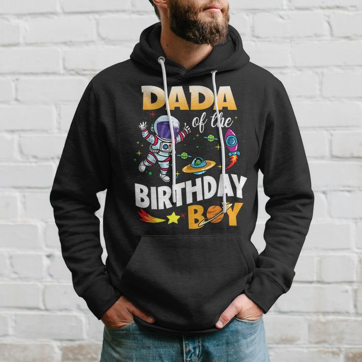 Dada Of The Birthday Boy Space Astronaut Birthday Family Hoodie Gifts for Him