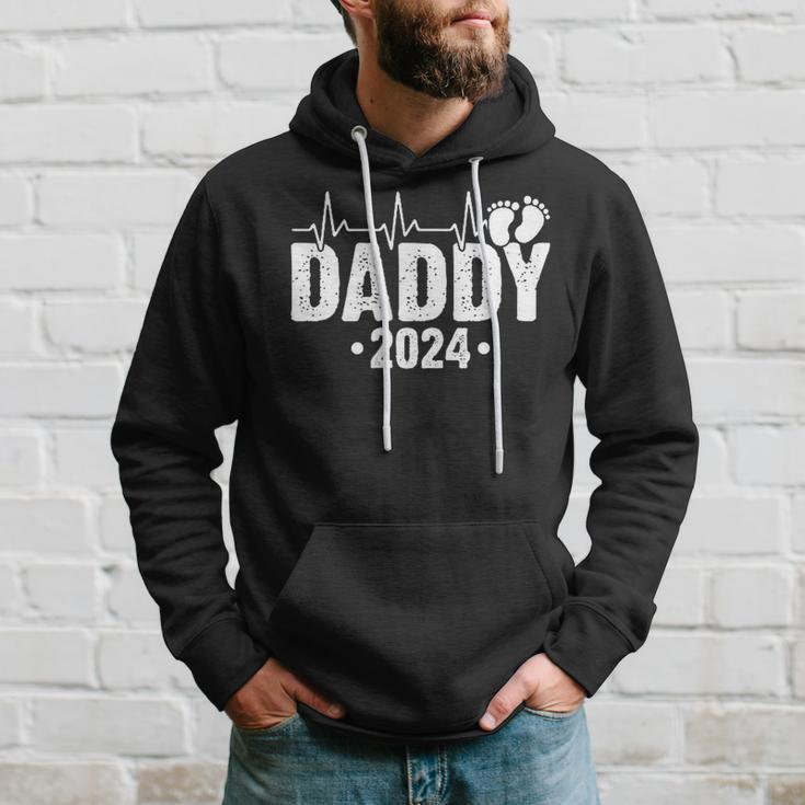 Daddy 2024 Heartbeat Daddy To Be New Dad First Time Daddy Hoodie Gifts for Him