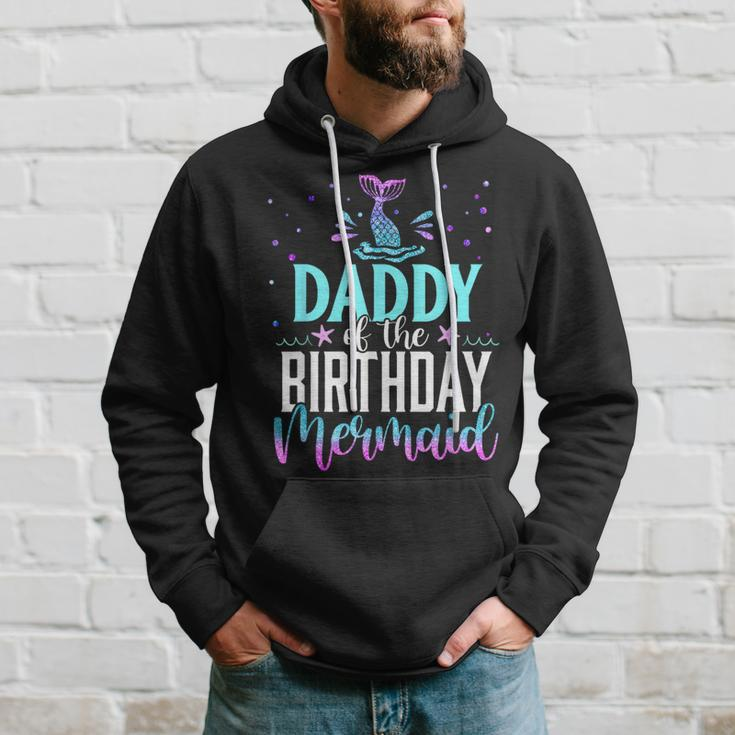 Daddy Of The Birthday Mermaid Matching Family Party Hoodie Gifts for Him