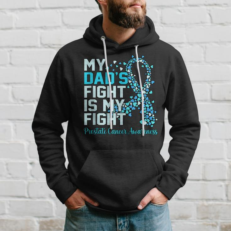 Dads Fight Is My Fight Prostate Cancer Awareness Graphic Hoodie Gifts for Him