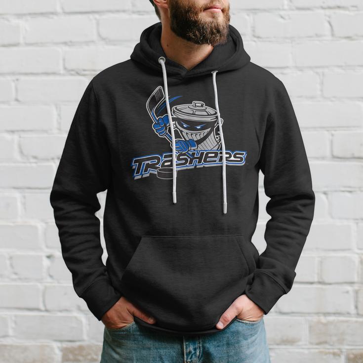 Danbury Trashers Ice Hockey Vintage Uhl Hoodie | Mazezy