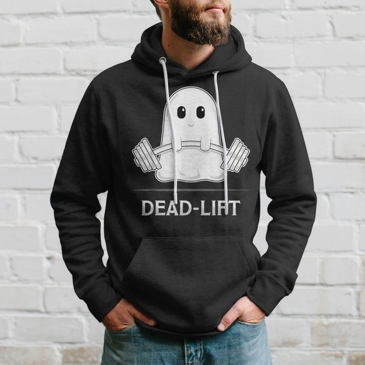 Deadlift Halloween Ghost Weight Lifting Workout Hoodie Gifts for Him