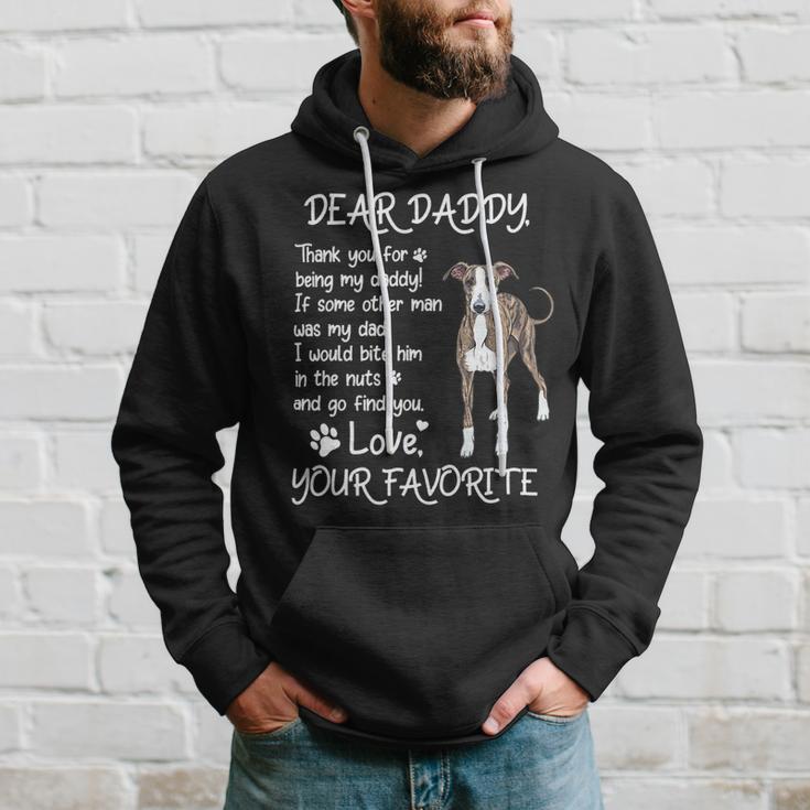 Dear Daddy Greyhound Dog Dad Fathers Day Hoodie Gifts for Him