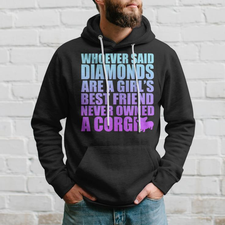 Diamonds Are Girls Best Friend Never Owned Corgi Hoodie Gifts for Him