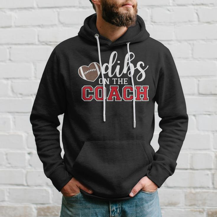 Dibs On The Coach Football Coach Dad Football Trainer Hoodie Gifts for Him