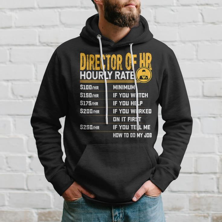 Director Of Hr Hourly Rate Human Resources Chief Hr Officer Hoodie Gifts for Him