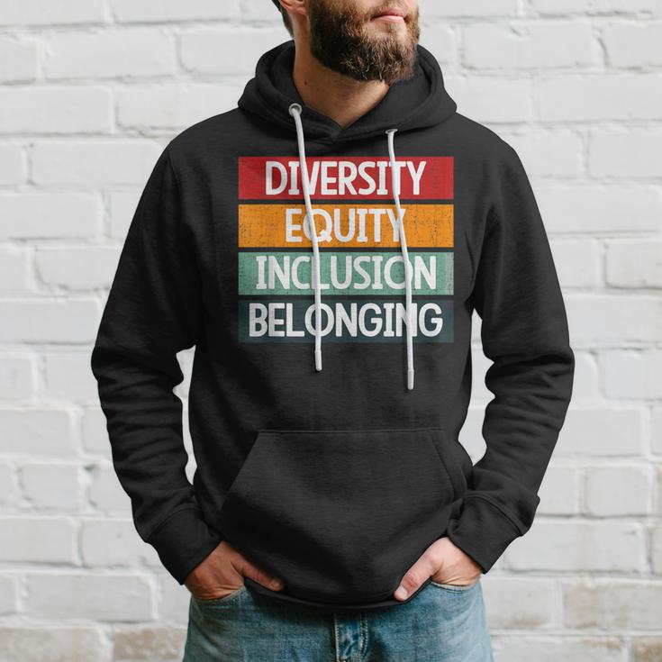Diversity Equity Inclusion Belonging Hoodie Gifts for Him