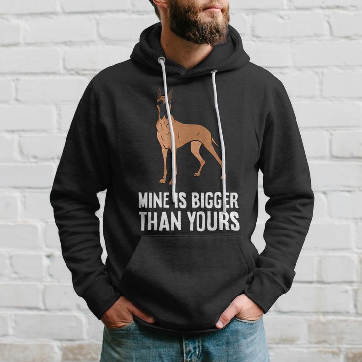 Dog Owner Mine Is Bigger Than Yours Funny Great Dane Hoodie Gifts for Him