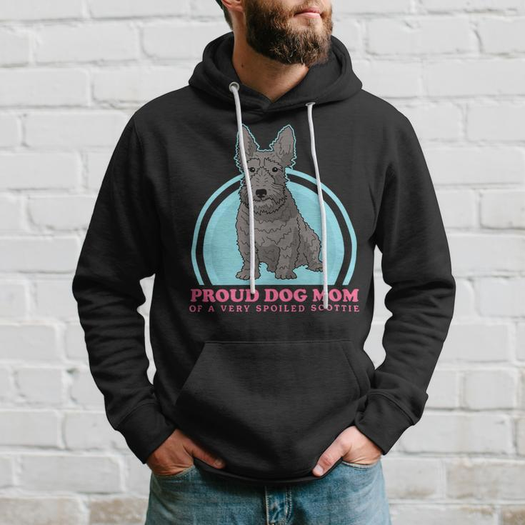 Dog Scottish Terrier Mom Of A Spoiled Scottie Dog Owner Scottish Terrier 2 Hoodie Gifts for Him