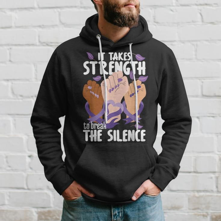 Domestic Violence Awareness Break The Silence Hoodie Gifts for Him