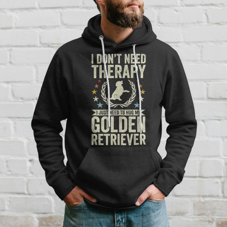 Dont Need Therapy Just Hug My Golden Retriever Hoodie Gifts for Him